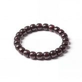 Red Sandalwood Meditation Bracelet – Handcrafted, 8mm x 9mm * 23