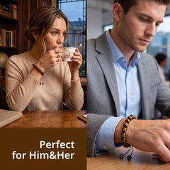 Tigers Eye Bracelet for Men 10mm x 17