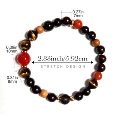 Red Sandalwood & Zodiac Series – Leo 7mm x 12