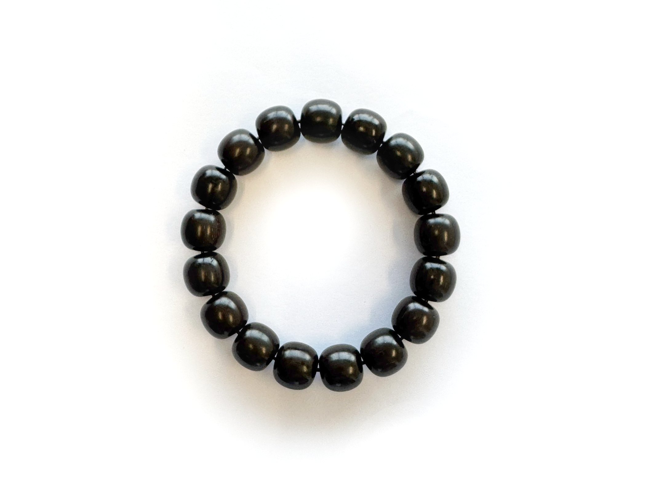 VIVIDOORA: 12MM x 13MM Handmade Sandalwood Bracelets with Mala Beads