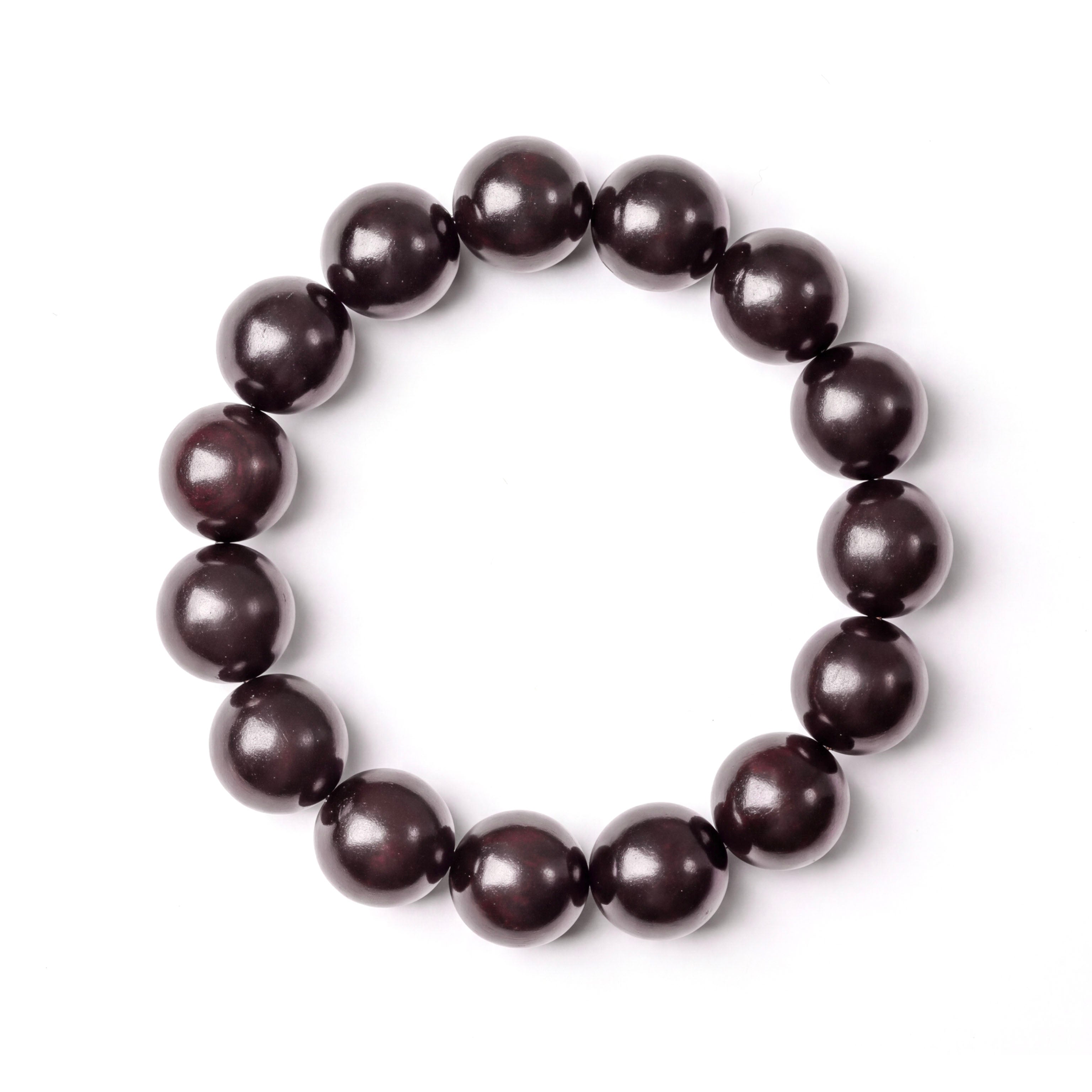 Red Sandalwood Meditation Bracelet – Handcrafted, 15mm * 15