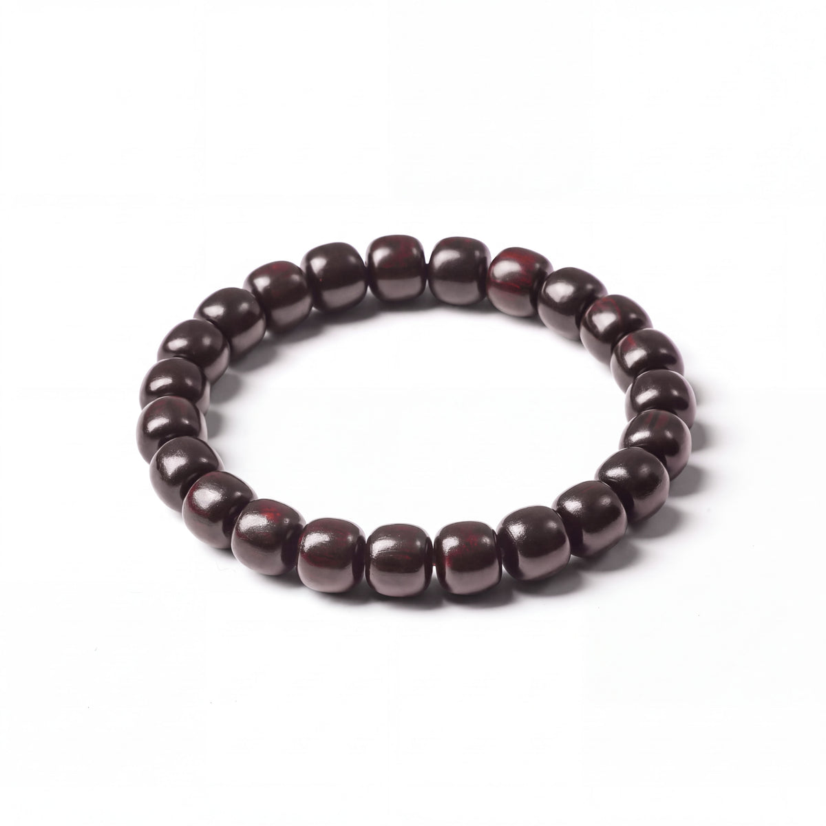 Red Sandalwood Meditation Bracelet – Handcrafted, 8mm x 9mm * 23