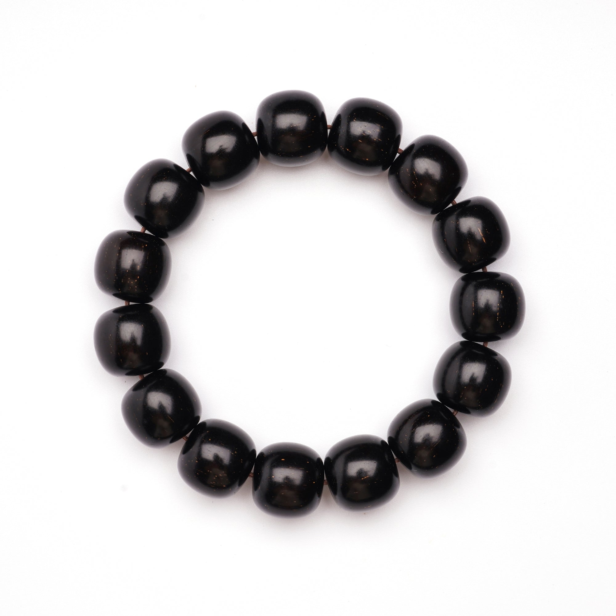 Sandalwood & Mala Bead Bracelet – Handcrafted - 15mm x 15mm