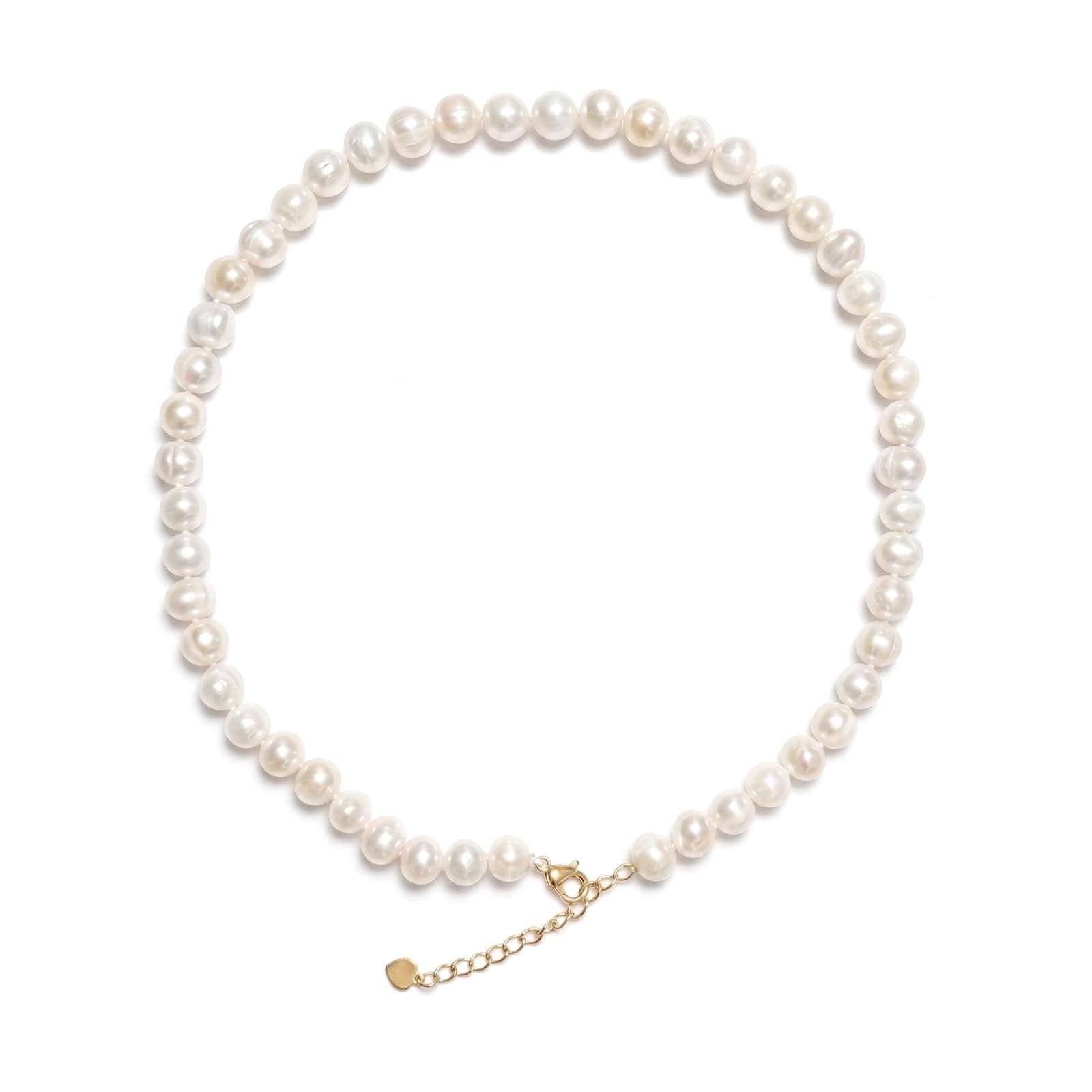 Freshwater Pearl Necklace 7mm - 8,16+2-inch