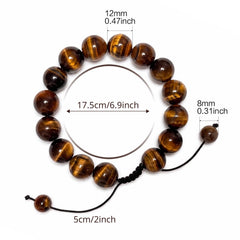 Tigers Eye Bracelet for Men 10mm x 17