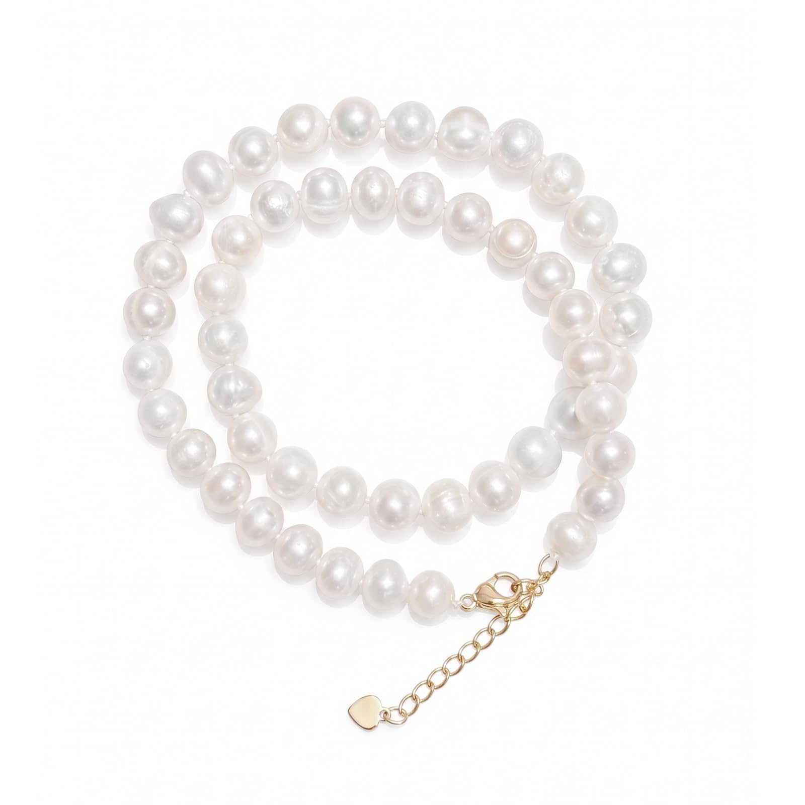 Freshwater Pearl Necklace 7mm - 8,16+2-inch